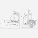 Profesionalni ročni rezalnik Flywheel VOLANO B114 - Berkel