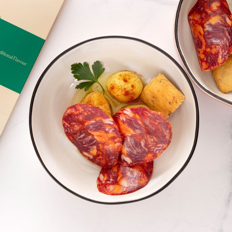 Vakuum Chorizo de Bellota Ibérico 100% Natural Fisan ročno rezana