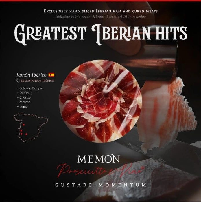 [60004] Vakuum pršut črna etiketa Pata Negra