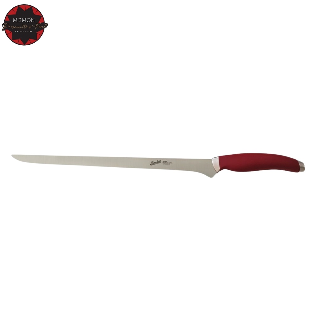 Nož za pršut Berkel, rdeči, 28 cm