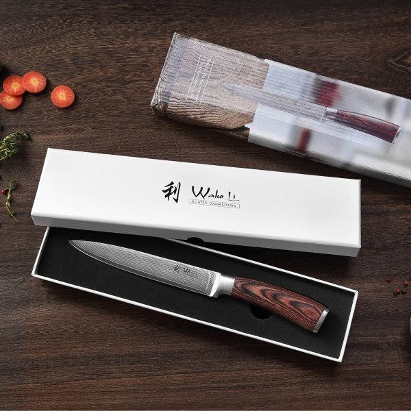 Nož za obrezovanje pršuta OLEIO Damast (18 cm)