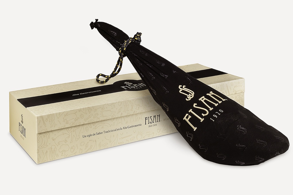 Jamón de Bellota 100% Iberico Alta Gastronomia Fisan - Pata negra (Darilni paket)